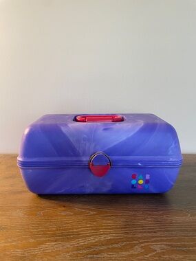 Caboodles Purple Marble Cosmetic Case